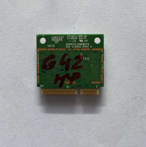Placa De Rede Wi-fi Notebook Hp Pavilion G42 (Usado)