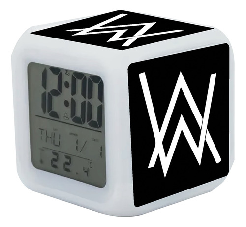 Reloj Despertador Alan Walker  Con Luz Led