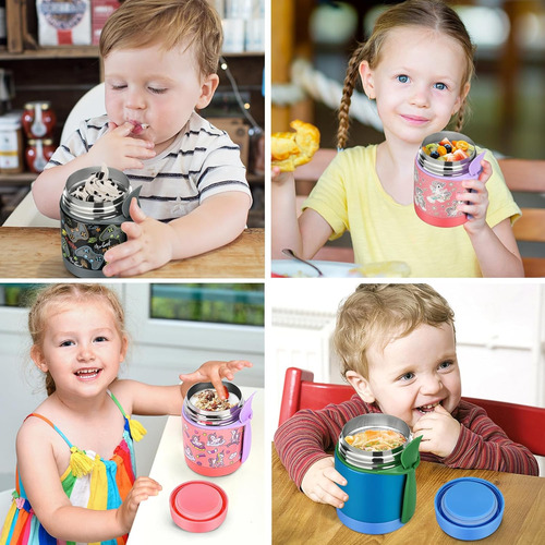 Termo De Sopa De 10 Oz Para Niños De Comida Caliente, Tarro