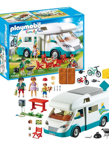 Imagen 3 de 10 de Playmobil Family Fun 70088 Caravana De Verano Campamento Edu
