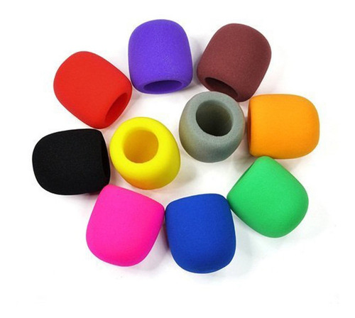 10 Unids / Set Cubierta De Micrófono De Esponja De
