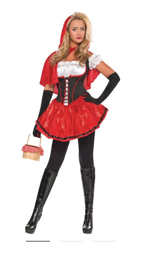 Disfraz De Sassy Caperucita Roja Para Halloween Mujer Talla Xl