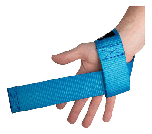 Straps Musculação Pro Muvin 50cm Treino Resistente Cor Azul-claro