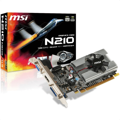 Tarjeta Video Msi Nvidia N210-md1g/d3 Geforce 2gb Ddr3 Hdmi