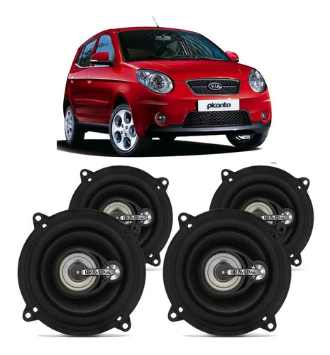 Falante Kia Picanto 2008 A 2011 Bravox 200w Automotivo Kit