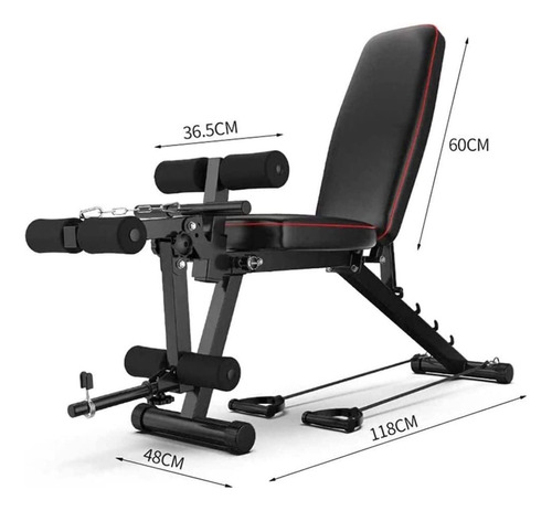 Taburete De Mancuernas Plegable Para Entrenamiento En Casa