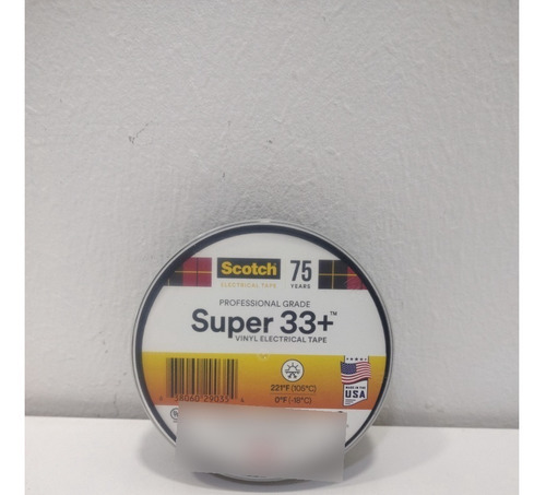 Teipe Negro Super 33+ 19mmx 23m, Scotch (cod.1157)