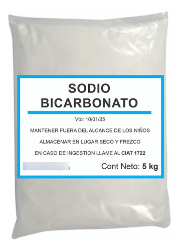 Bicarbonato De Sodio  5 Kg 