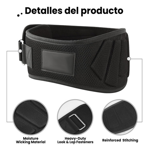 Cinturon Para Gimnasio 2pcs, Faja Para Soporte De Espalda