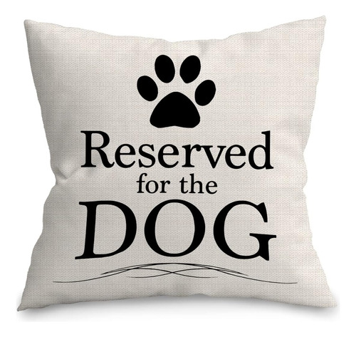 Uinhmop 18 × 18 Reservado Para El Perro Funda De Almohada Di