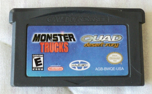 Monster Trucks Quad Desert Fury Juego Para Game Boy Advance