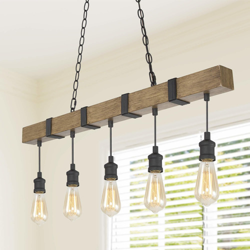 Log Barn Lampara Cocina Candelabro Deranja Para Isla 5