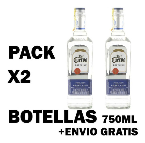 Tequila Jose Cuervo Blanco Agave X2unds 700ml  Original