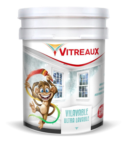 Pintura Latex Blanco Satinado Lavable Interior Exterior 20lt