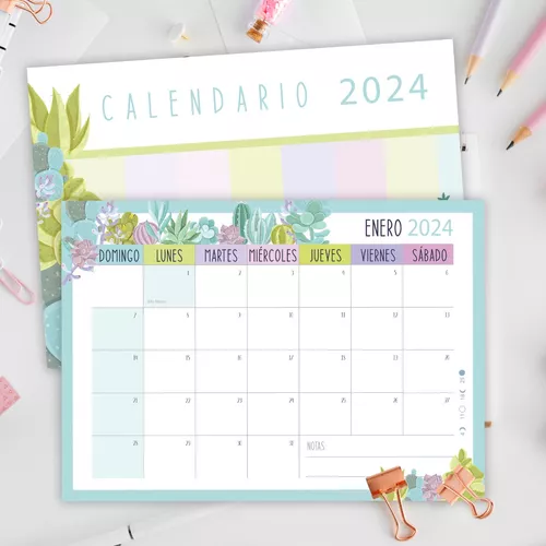 Calendario Lunar 2024 / Imprimible 