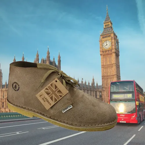 Bota London Fog Original Sapato Camurça Crepe Cacareco 020