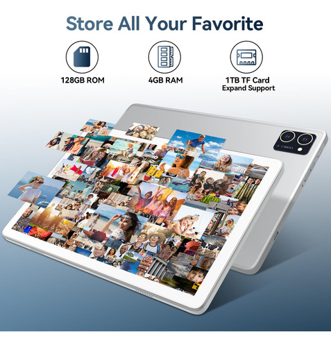Tableta Feonal Android 10 4gb Ram 128gb Rom Con Accesorios