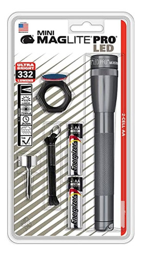 Maglite Sp2p09c: Mini Led 2 Celdas Aa Pro Linternas Gris