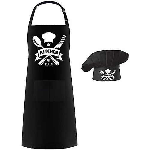 Conjunto De Delantal Y Gorro De Chef,  Mi Cocina, Mis R...