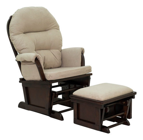 Set De Silla Mecedor Y Otomano Homcom Nursery Glider Color