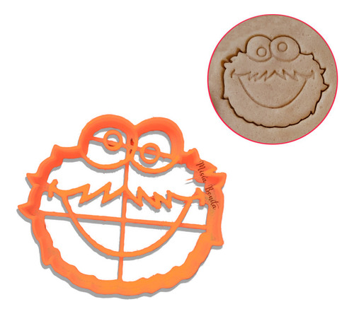 Kit X5 Plaza Sesamo Moldes Galletas Cookies Monster Big Bird