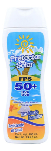 Protector Solar Fps 50+ Uso Diario Familiar 400 Ml