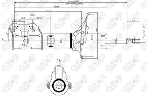 Amortiguador Del Der Gas Breme Hyundai Accent 97-99