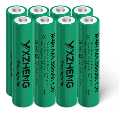 8pcs Aaa Batería Recargable Nimh 1.2v 300mah Luz Solar...