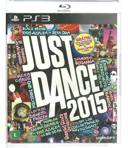 Just Dance 2015 Ps3 Original Lacrado Mídia Física Português