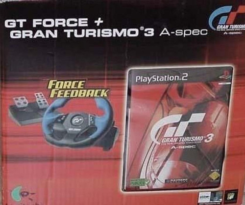 Gran Turismo 3 Edição Especial Volante Logitec Raro Coleção