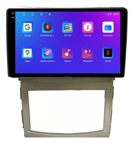 Multimidia Hyundai Veracruz 9p Android Carplay 4/64gb + Ré