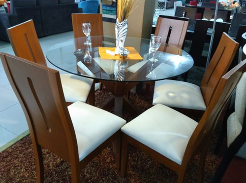 Dmuebles Comedor Asterisk 6 Sillas Ultracuero + Envio Gratis