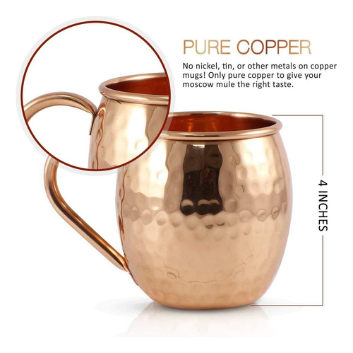 Tazas De Cobre Auténticas De Moscú | Juego De Tazas D...