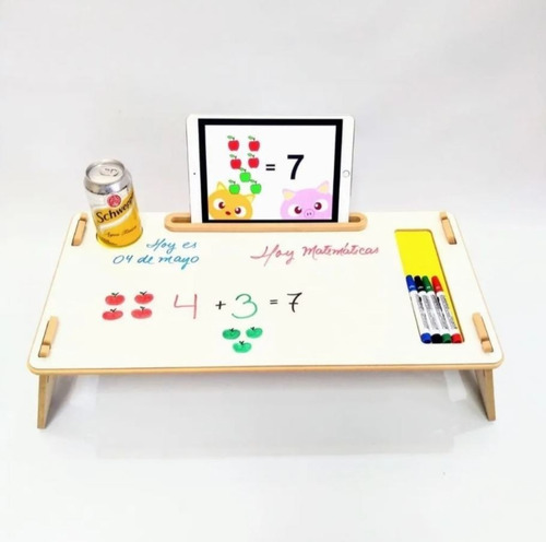 Imagen 2 de 7 de Mesa Didáctica Pupitre Escolar Hogar Cama + Marcador + Borra