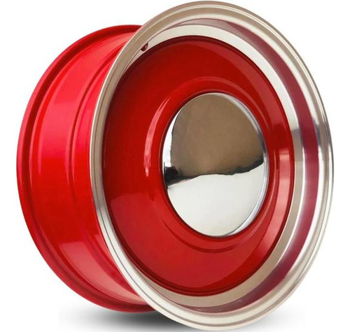 04 Rodas Aro 17 Smoothie E56 C10 F100 Red Diamantada