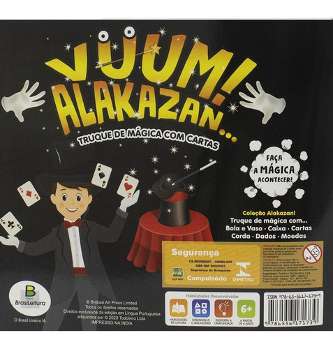 Vuum! Alakazan...truque De Mágica Com Cartas, De Brijbasi Art Press Ltd. Editorial Brasileitura, Capa Mole Em Português, 2022