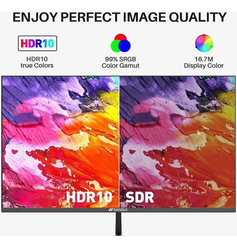 Sansui Monitor De 27 Pulgadas 100hz Ips Fhd 1080p Hdr10, Mon