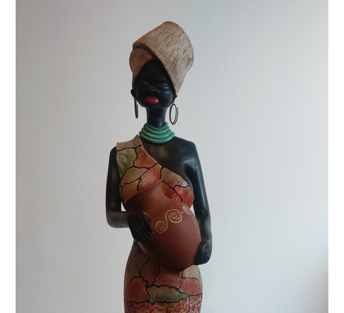 Estatua Mujer Mulata 60cm Adorno Decoración Brasil.