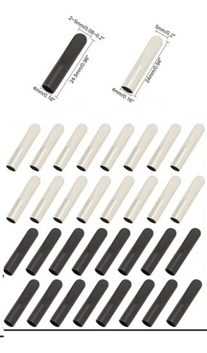 Puntas Metálicas Para Agujetas Aglets Un Par (2piezas) Plateado