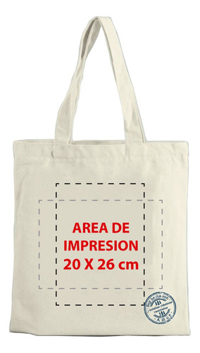 Bolsa Reutilizable Tote Bag 30 X 28cm Personalizada