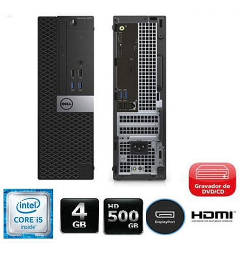Cpu Monitor Dell Optiplex 3040 Core I5 6g 4gb 500gb Promoção