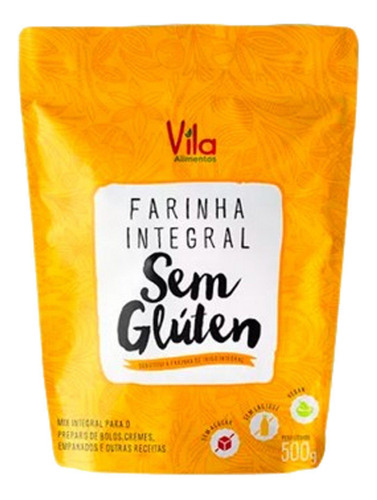 Farinha Integral Sem Gluten 500g Vila Alimentos
