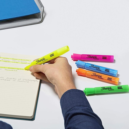 Resaltadores De Colores Fluo Sharpie Tank X12 Unidades