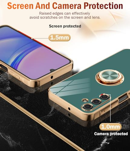 Funda Para Galaxy A15 Gris Plating Rose Gold Edge