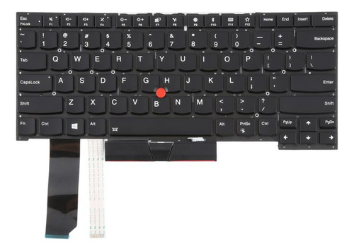Teclado Negro Con Puntero Americano Retroiluminado Para Leno