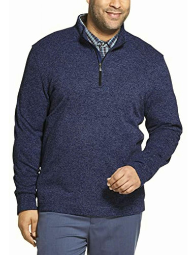 Van Heusen Suéter Suave De Forro Polar Para Hombre Grande Y