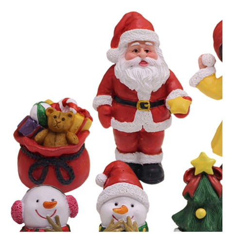 7x Adorno Navideño En Miniatura, Centro De Mesa, Comedor,