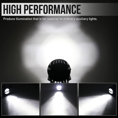 Luces De Conducción Led De 40w, 3 Pulgadas 4800lm De Lámpara