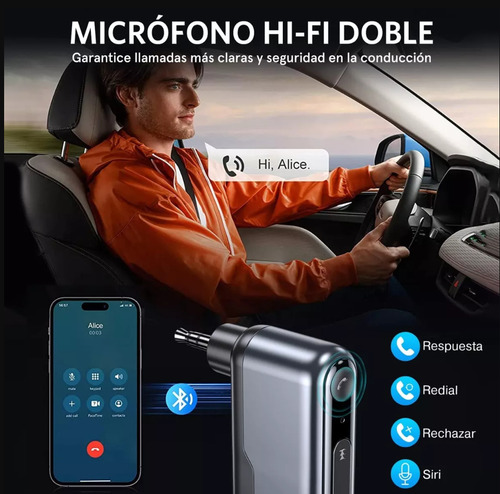 Receptor Bluetooth 5.3 Jack 3.5mm Manos Libres Tws Techsa