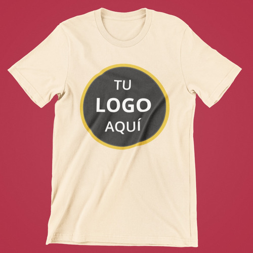 Remera De Algodón Arenita Personalizada Con Tu Diseño O Logo